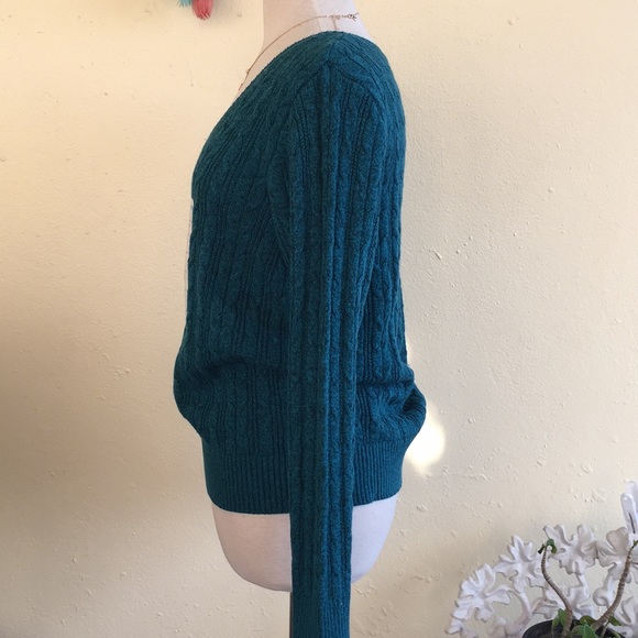 Teal Cable Knit ๐งถ Sweater - Picture 5 of 6